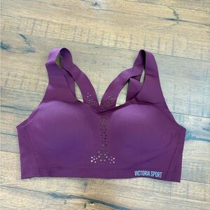 Victoria Sport Angel Max High Intensity Sports Bra Size 34C Purple Laser Cut